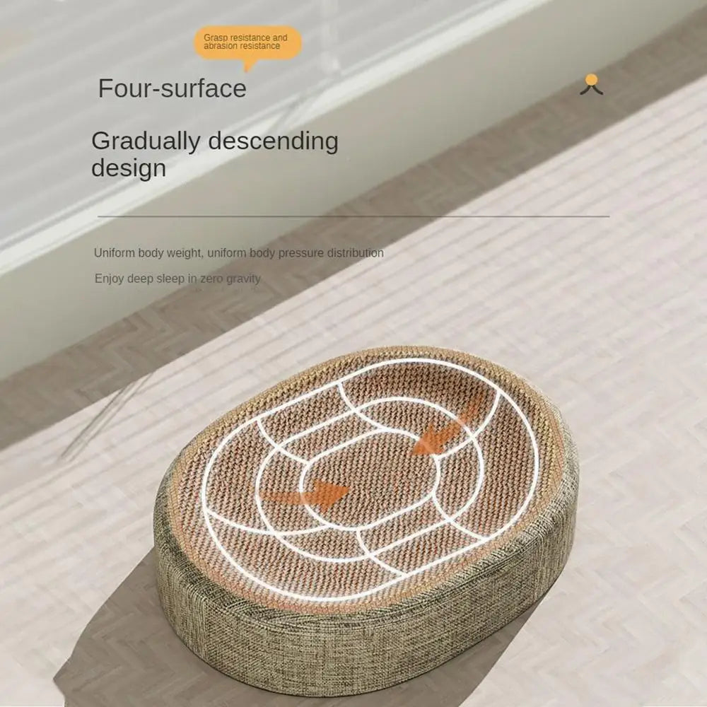 Oval Shape Scratch Pad For Pets