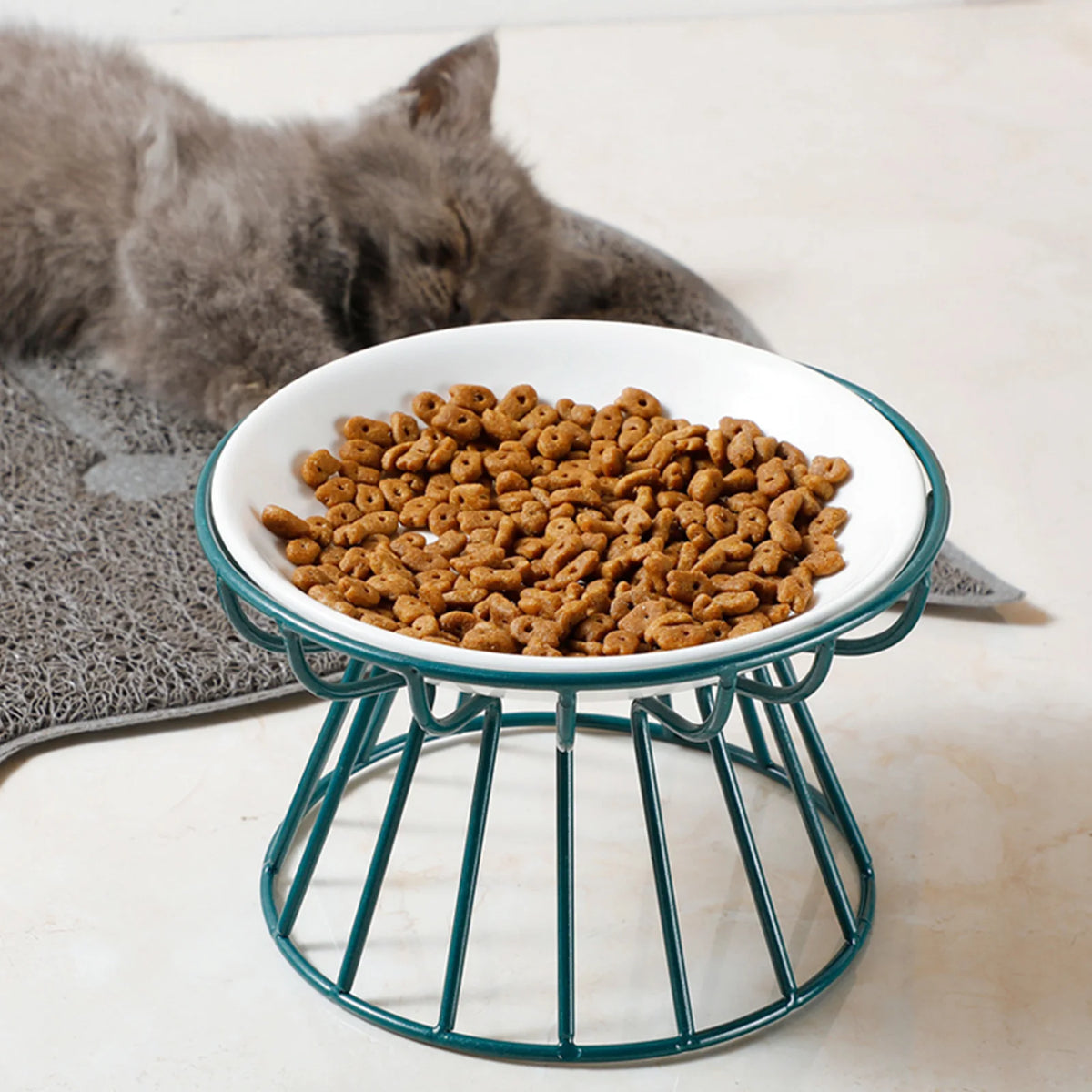 1pcs Ceramic Cat Food Bowl