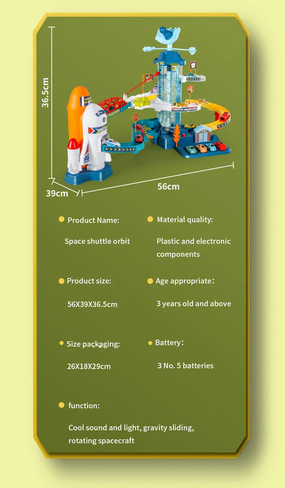 Space Shuttle Theme Car Track For Children