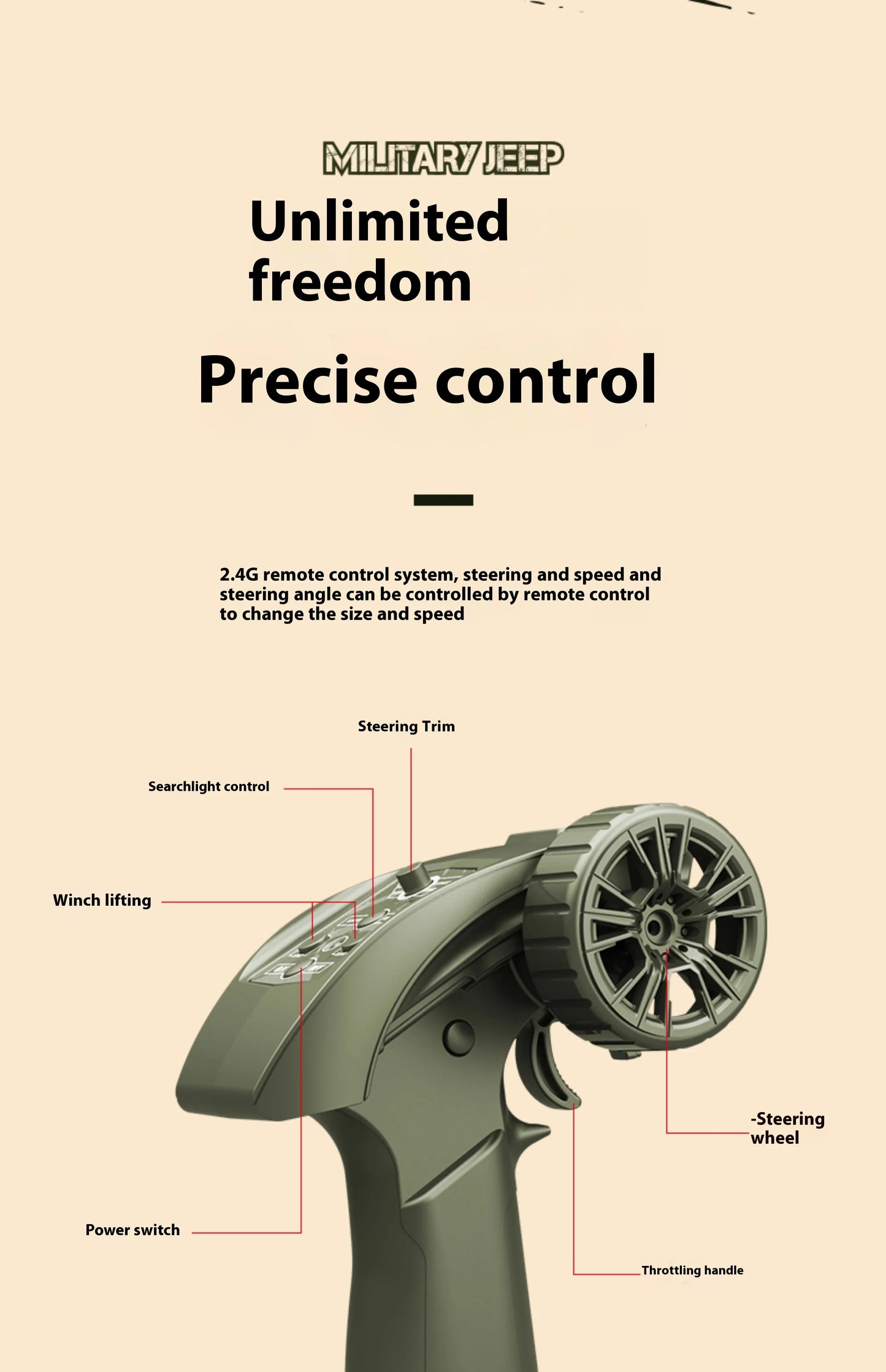 C8815 RC 1:10 JEEP  Car