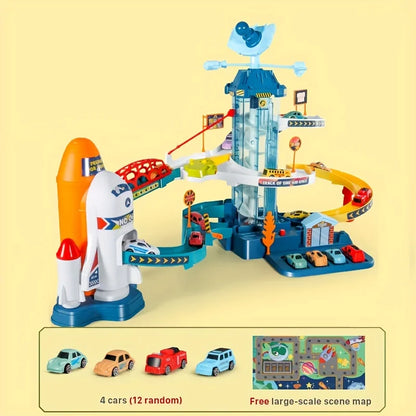 Space Shuttle Theme Car Track For Children