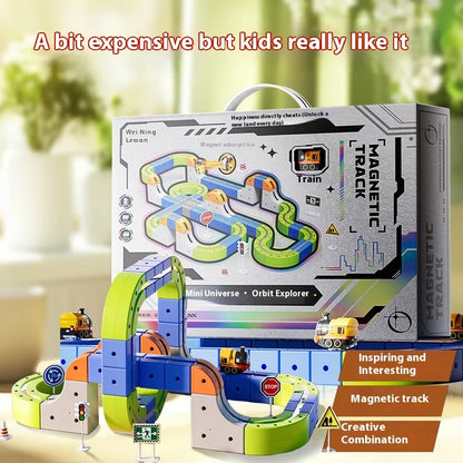 Magnetic Stem Racing Car Railtrack Set