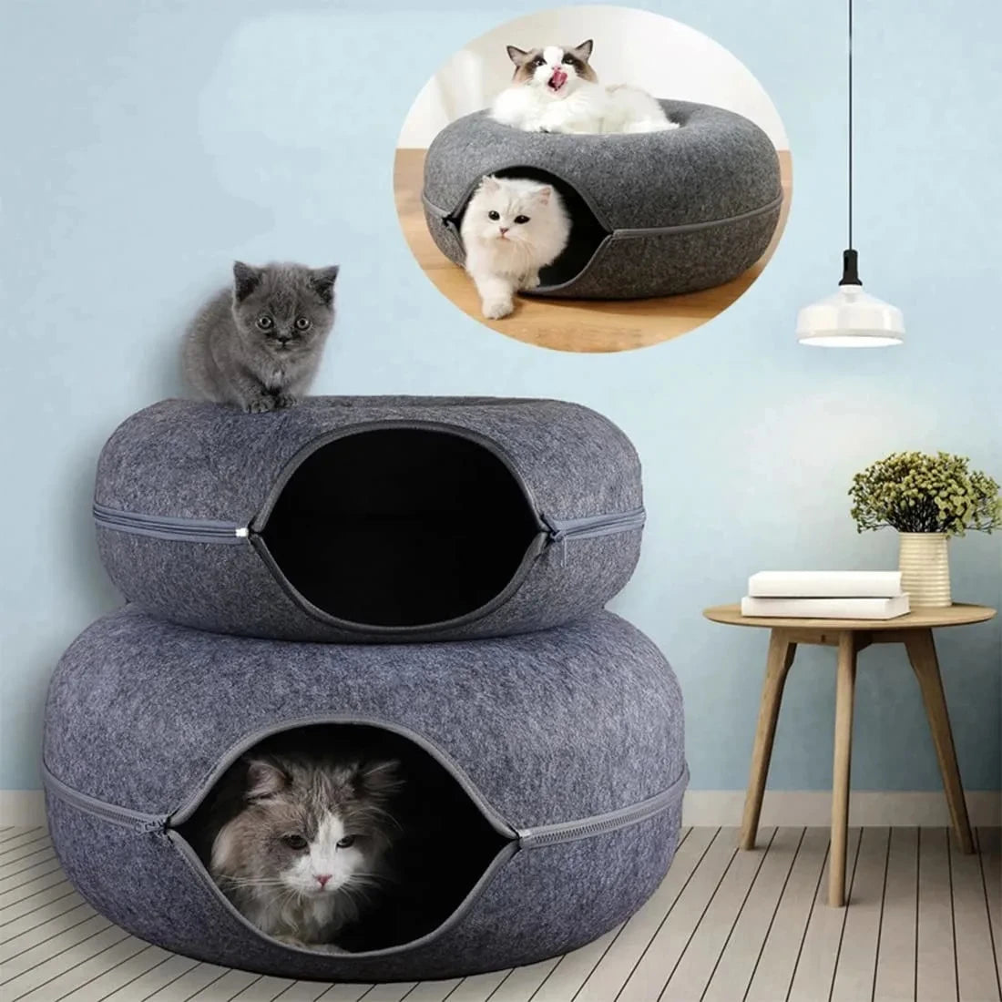 Interactive Round Small Cat Tunnel