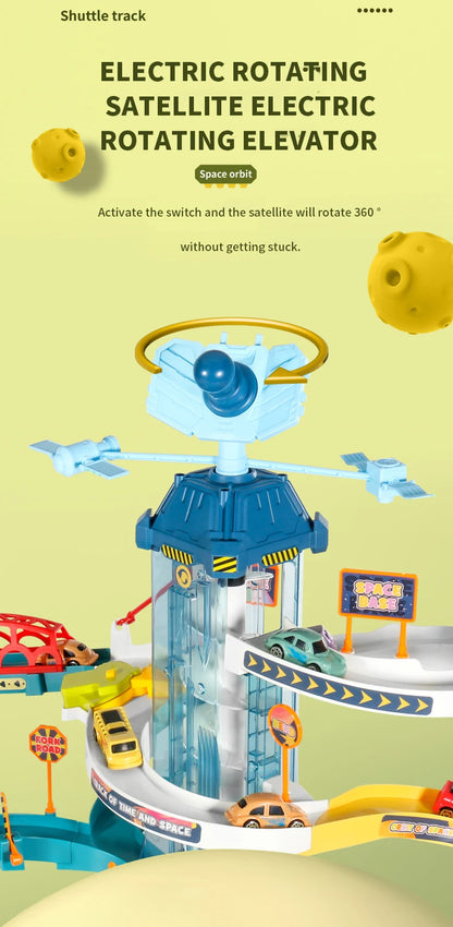 Space Shuttle Theme Car Track For Children