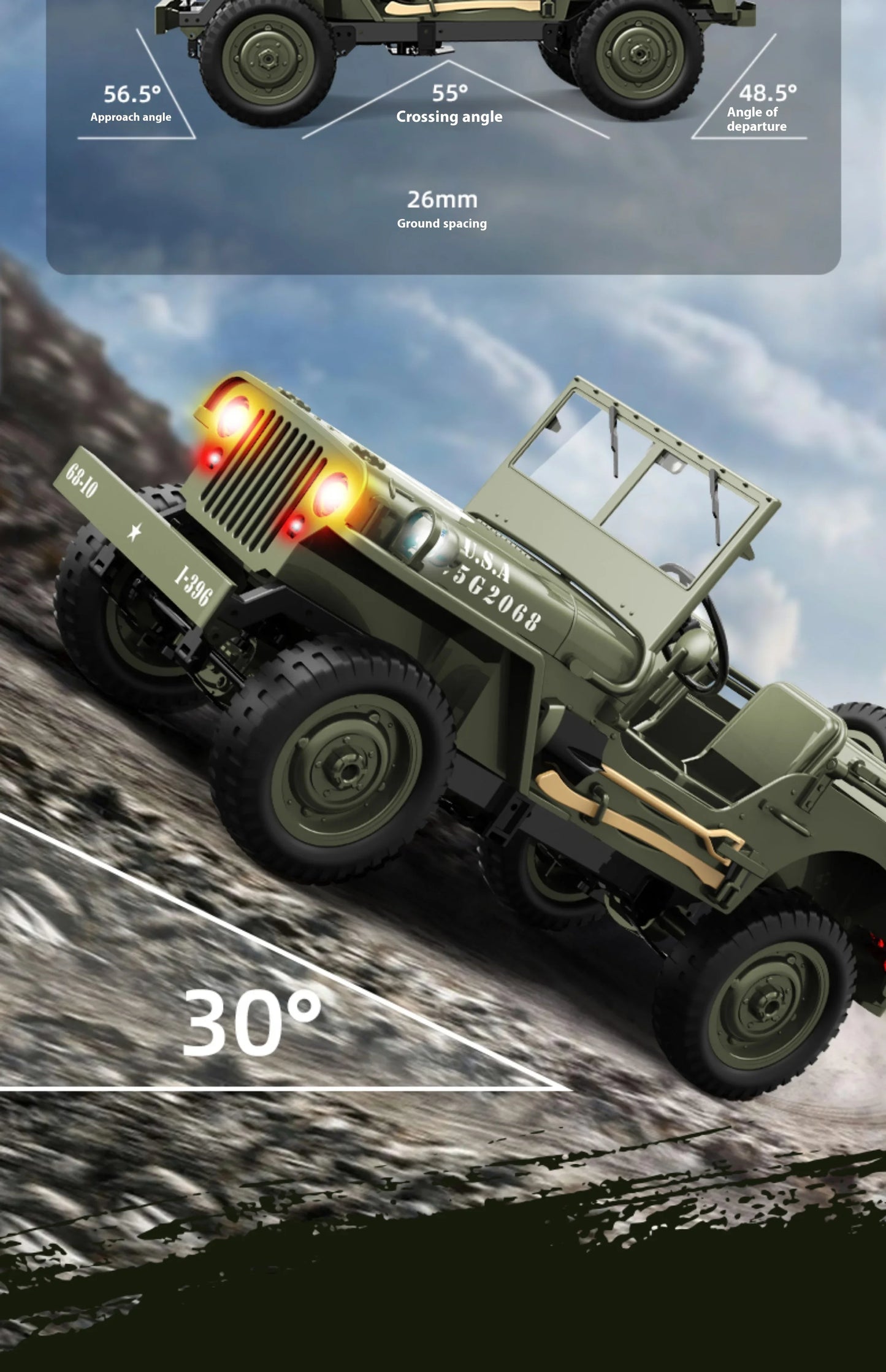 C8815 RC 1:10 JEEP  Car