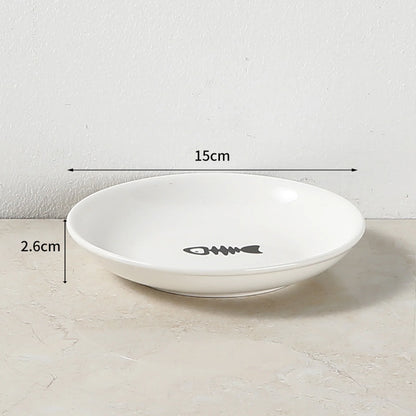 1pcs Ceramic Cat Food Bowl