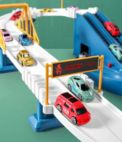 Dinosaur Mountain Track Racing Puzzle Toys Set