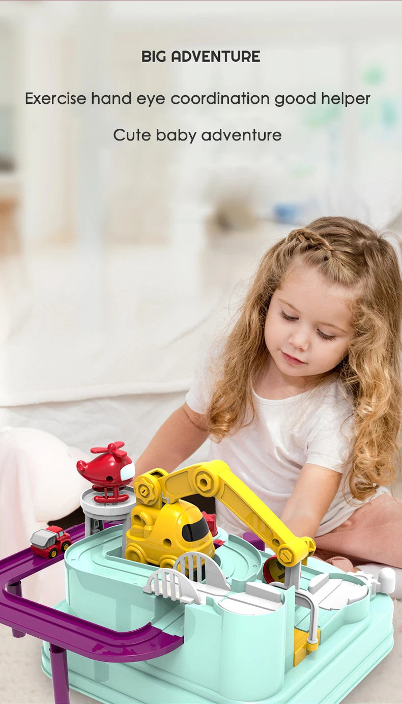 Racing Rail Car Model Set