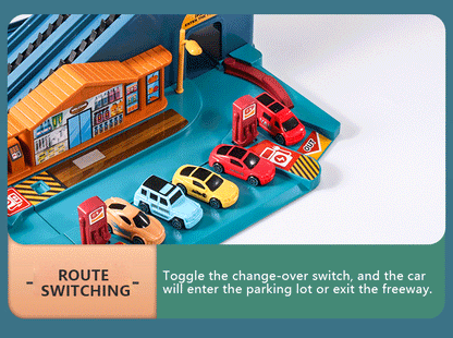 Dinosaur Mountain Track Racing Puzzle Toys Set