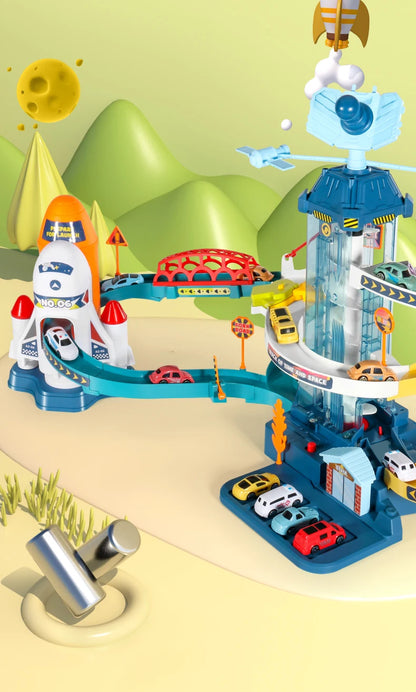 Space Shuttle Theme Car Track For Children