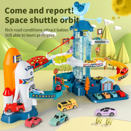 Space Shuttle Theme Car Track For Children