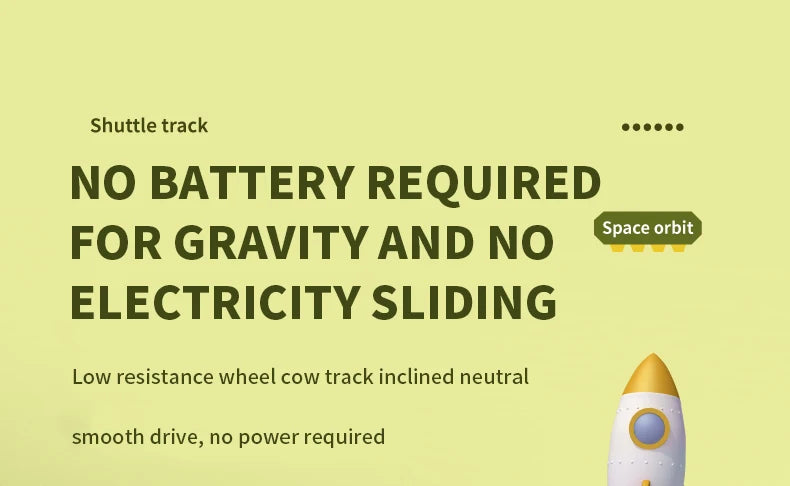 Space Shuttle Theme Car Track For Children