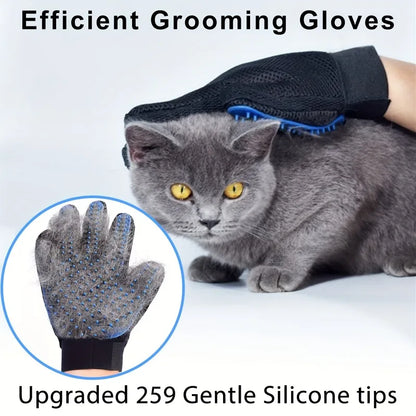2-in-1 Pet Grooming Gloves Set