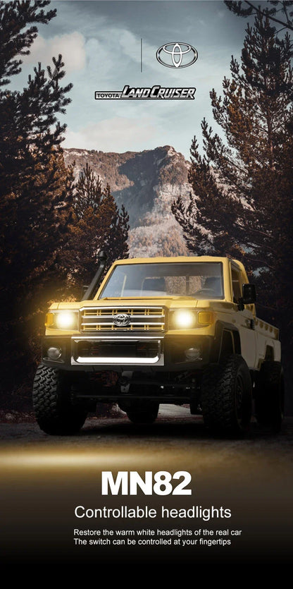 MN82 Controllable Headlights RC pickup Truck