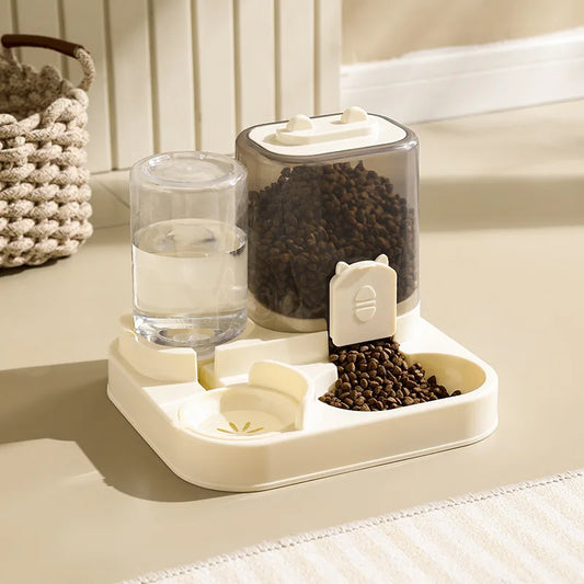 Pet Automatic Feeder with Water Fountain