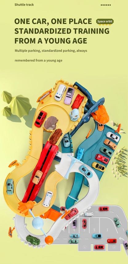 Space Shuttle Theme Car Track For Children