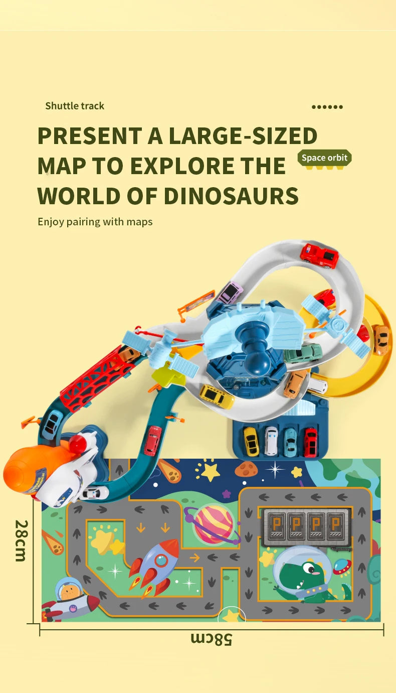 Space Shuttle Theme Car Track For Children