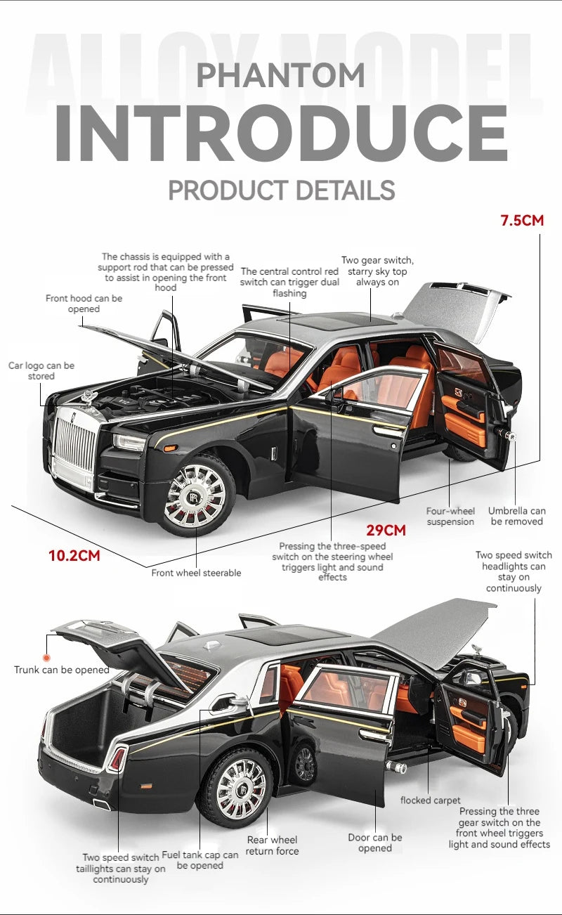 1:18 Rolls-Royce Phantom Model Car
