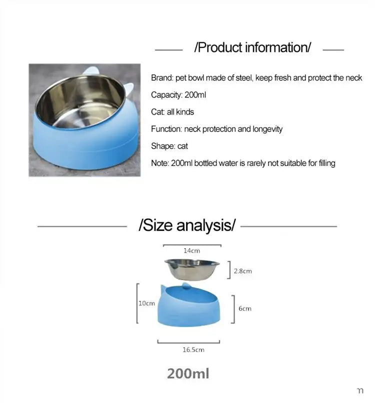 Stainless Steel Creative Inclined Bowl